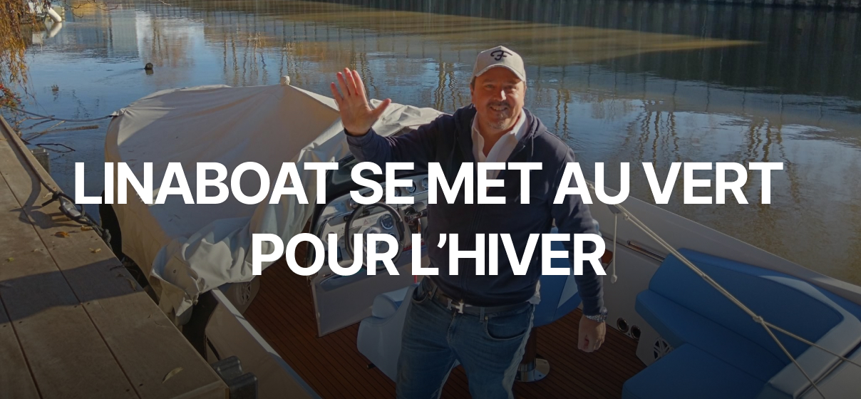 La sortie de l'eau pour LINA-Boat 