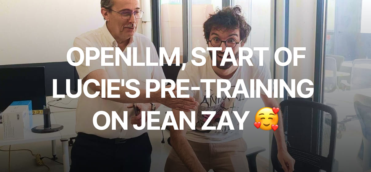 LUCIE's pre-training begins